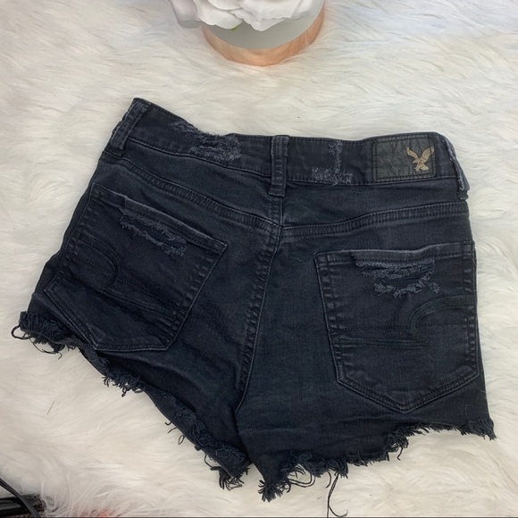 American Eagle Vintage High Rise Distressed Shorts - Picture 7 of 7